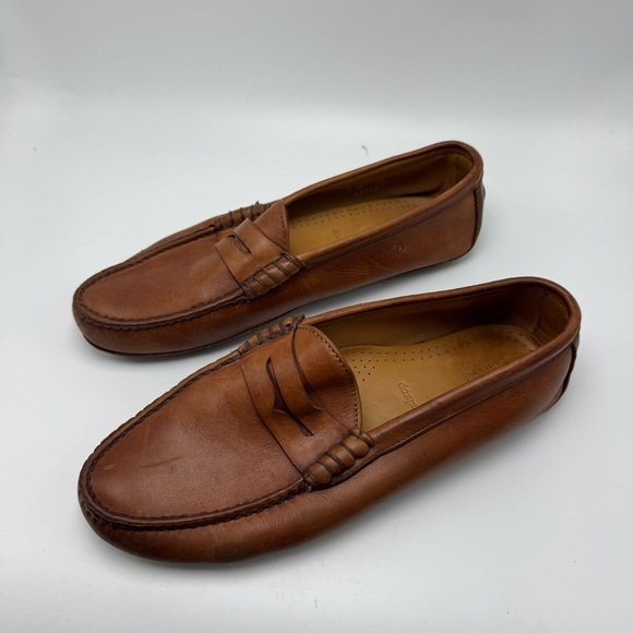 Allen Edmonds Winthrop Brown Leather Penny Loafer Mens Size 9 D Dress Shoes main image 4